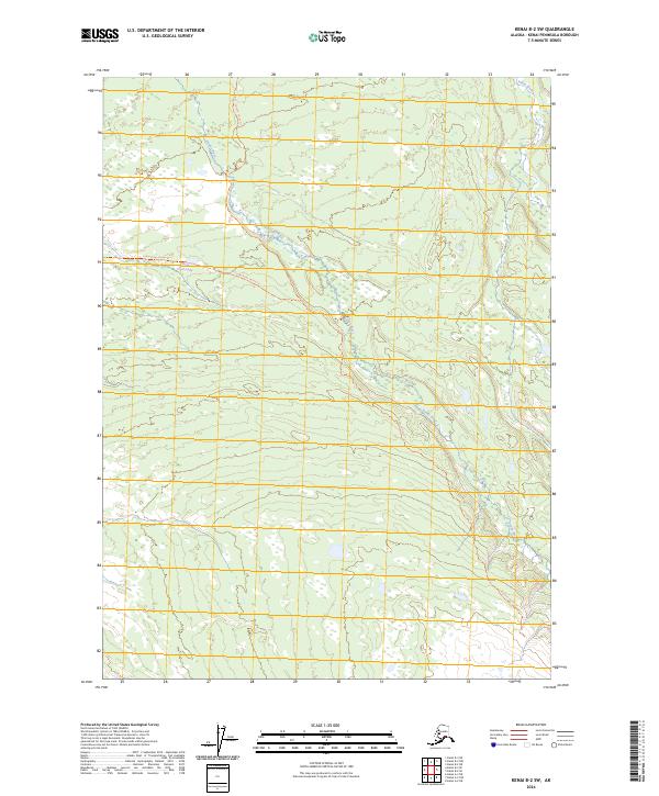 Kenai B-2 SW, AK — USGS 7.5-minute topo (2024)