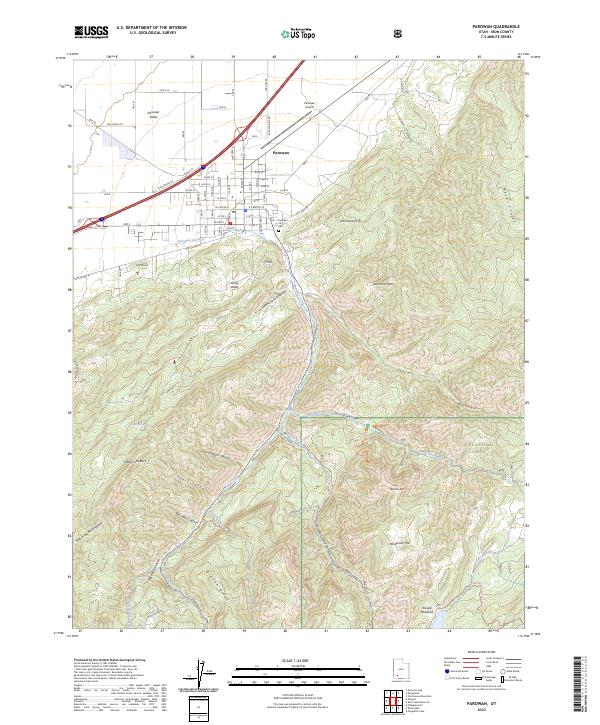 Parowan, UT — USGS 7.5-minute topo (2023)
