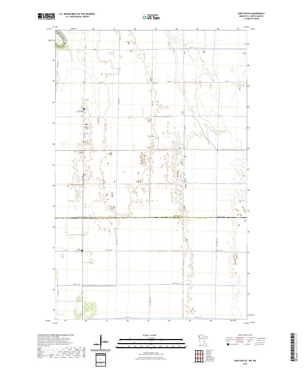 Drayton SE, MN-ND — USGS 7.5-minute topo (2022)