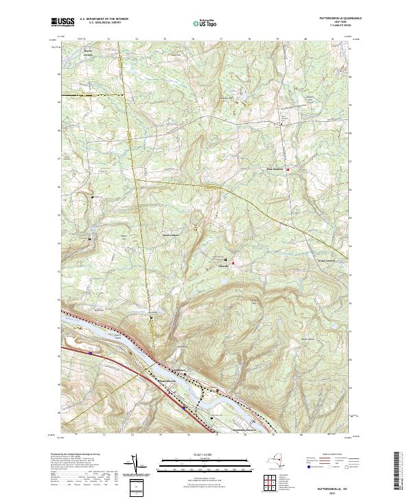 Pattersonville, NY — USGS 7.5-minute topo (2023)