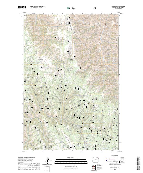Poison Point, OR — USGS 7.5-minute topo (2023)