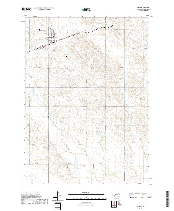 Osmond, NE — USGS 7.5-minute topo (2021)