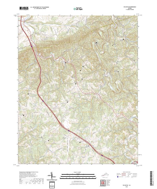 Sylvatus, VA — USGS 7.5-minute topo (2022)