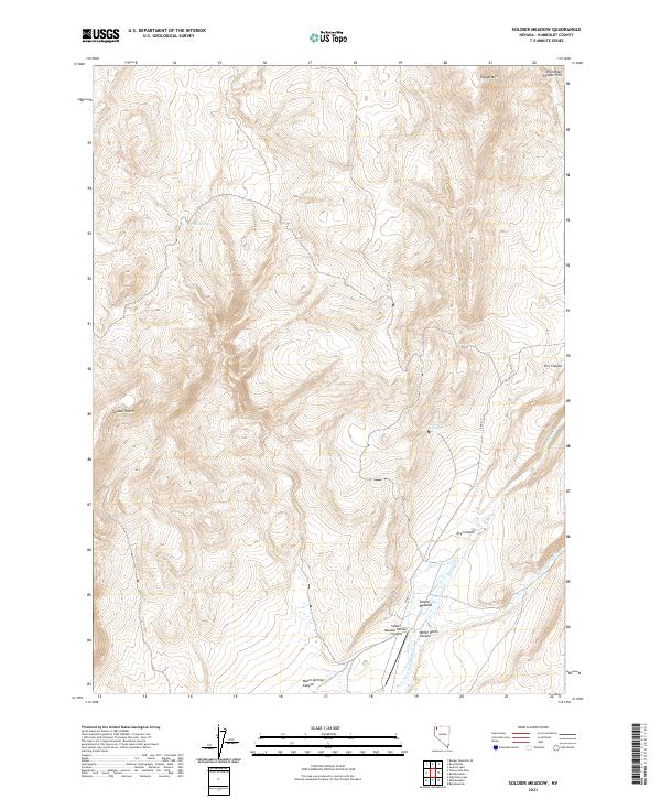 Soldier Meadow, NV — USGS 7.5-minute topo (2021)