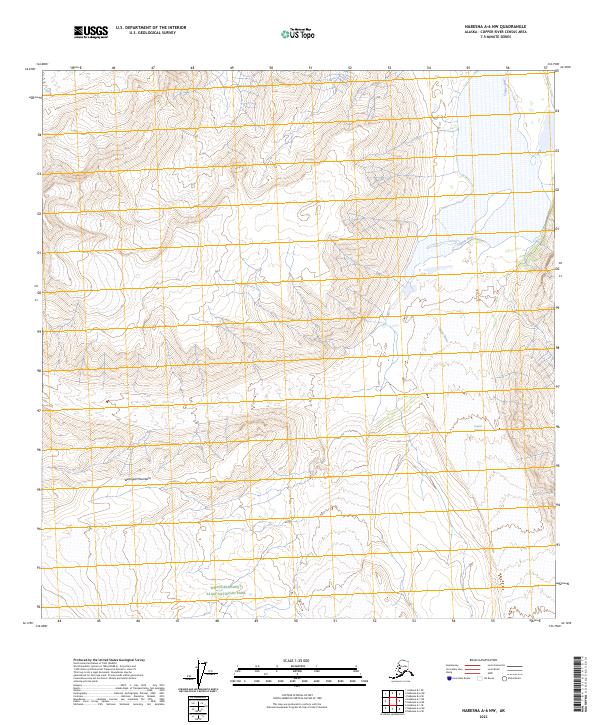 Nabesna A-6 NW, AK — USGS 7.5-minute topo (2023)