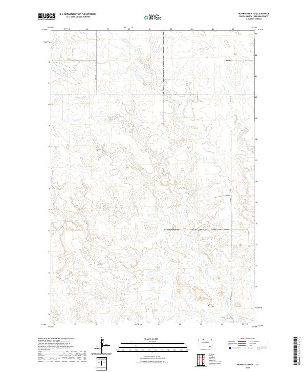 Morristown SE, SD — USGS 7.5-minute topo (2021)