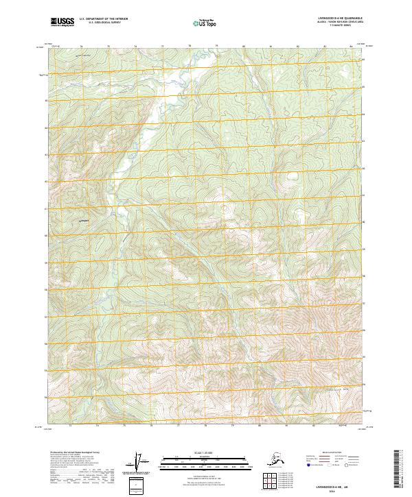 Livengood B-6 NE, AK — USGS 7.5-minute topo (2024)