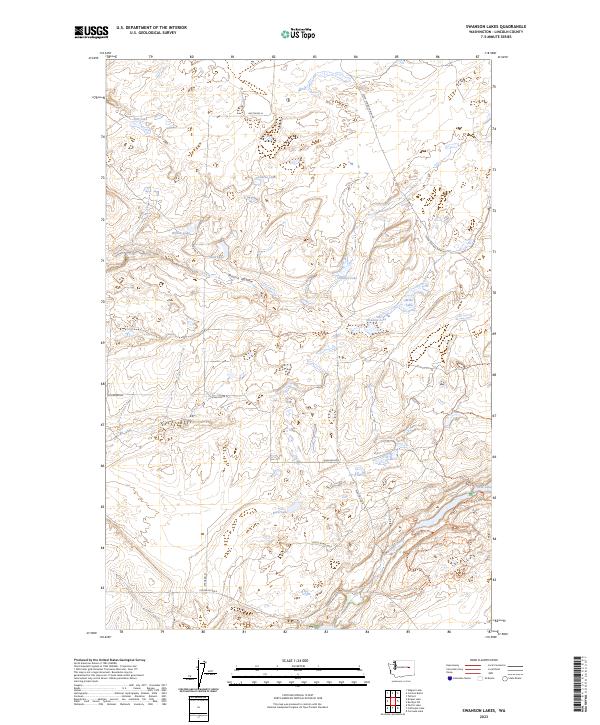 Swanson Lakes, WA — USGS 7.5-minute topo (2023)