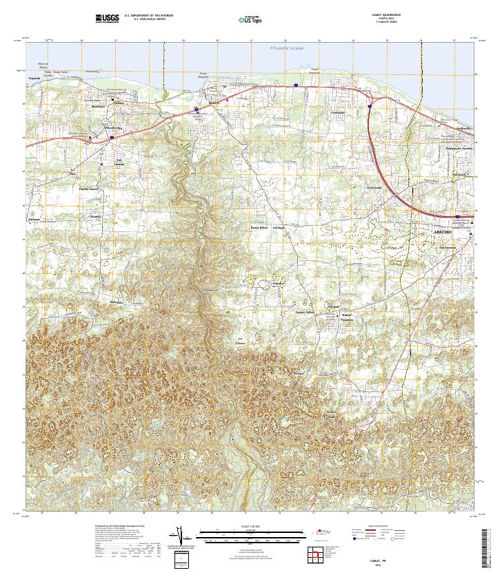 Camuy, PR — USGS 7.5-minute topo (2024)