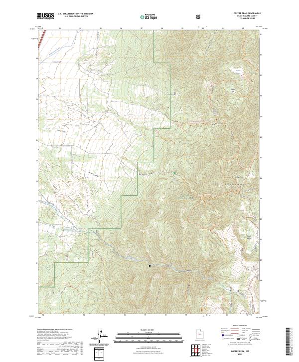 Coffee Peak, UT — USGS 7.5-minute topo (2023)