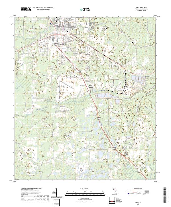 Perry, FL — USGS 7.5-minute topo (2024)