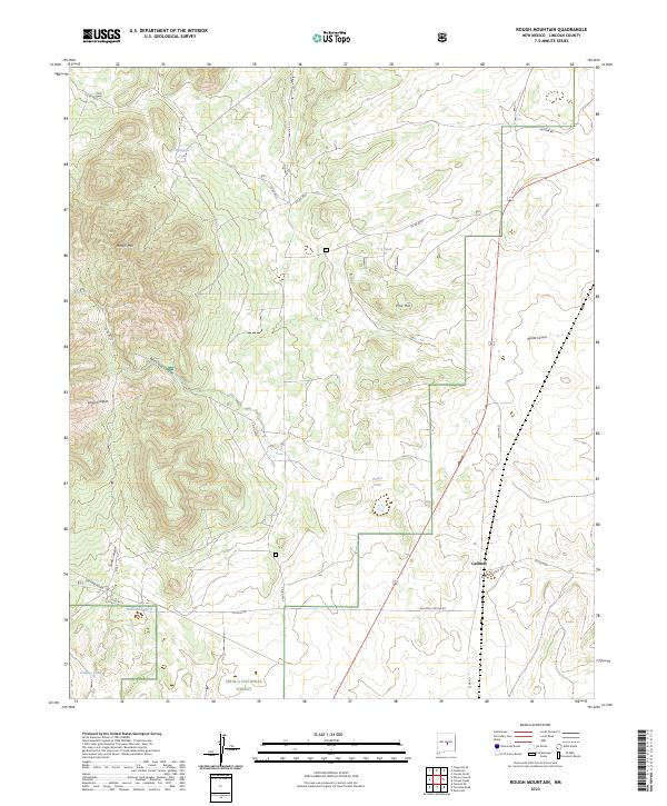 Rough Mountain, NM — USGS 7.5-minute topo (2023)