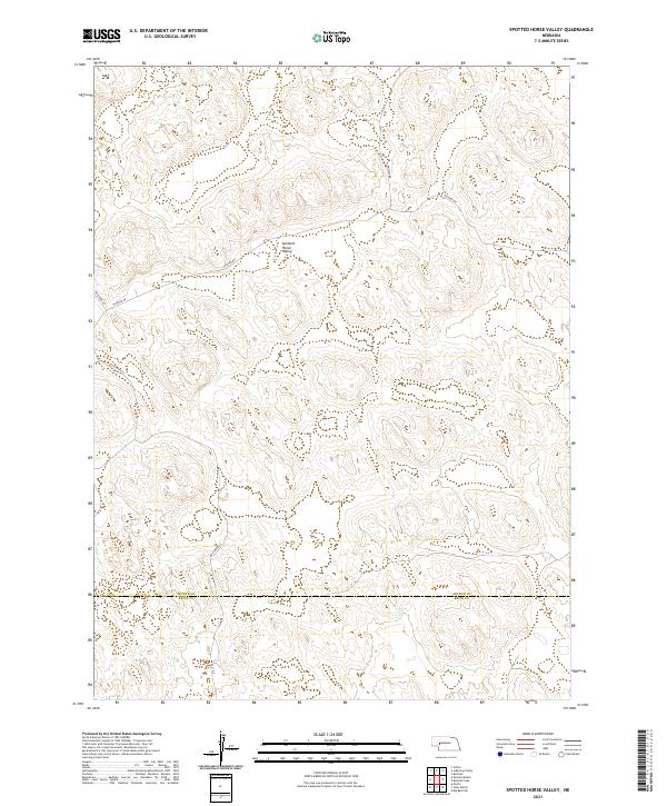 Spotted Horse Valley, NE — USGS 7.5-minute topo (2021)