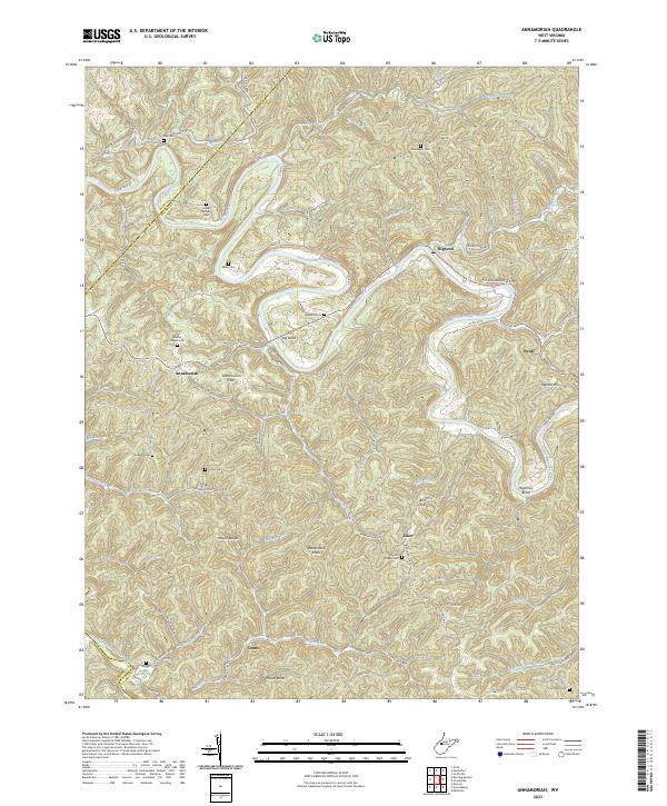 Annamoriah, WV — USGS 7.5-minute topo (2023)