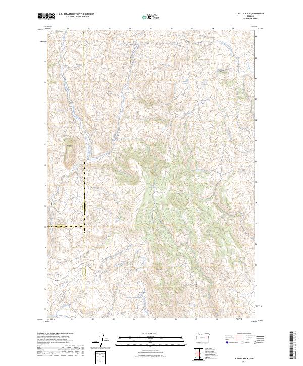 Castle Rock, OR — USGS 7.5-minute topo (2023)