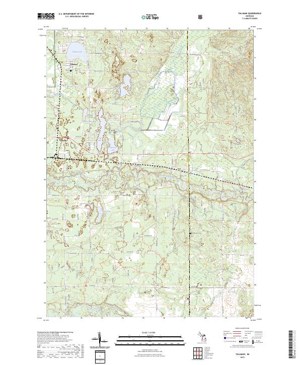 Tallman, MI — USGS 7.5-minute topo (2023)