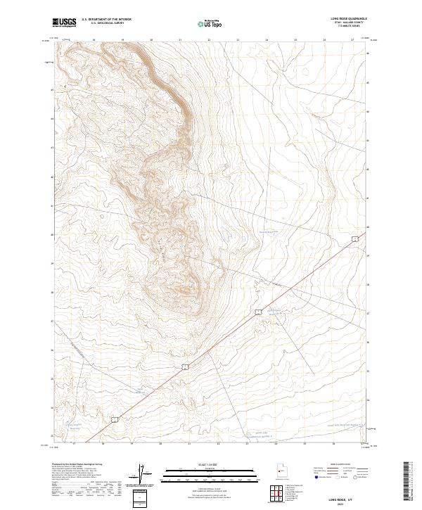 Long Ridge, UT — USGS 7.5-minute topo (2023)