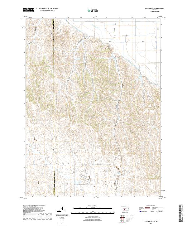 Gothenburg SW, NE — USGS 7.5-minute topo (2021)