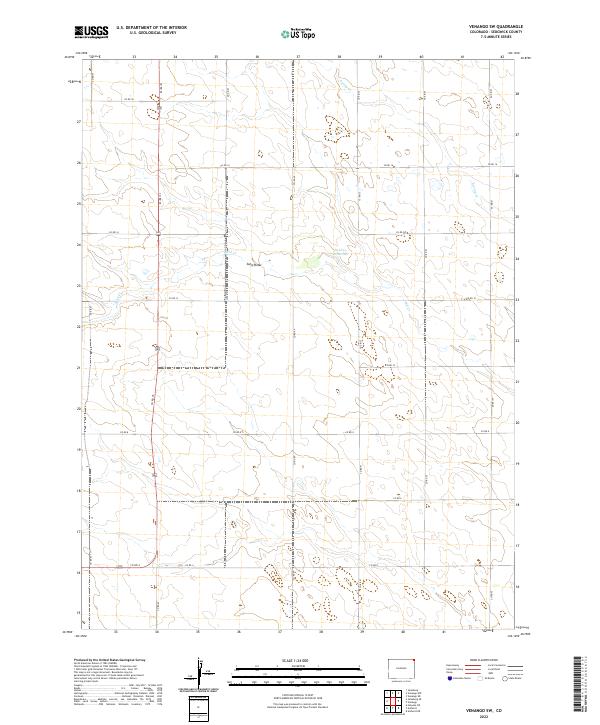 Venango SW, CO — USGS 7.5-minute topo (2022)