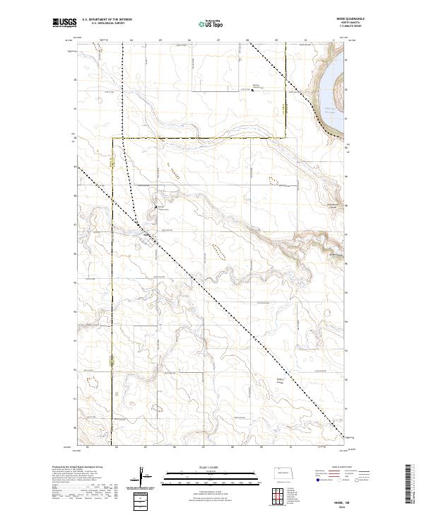 Niobe, ND — USGS 7.5-minute topo (2024)