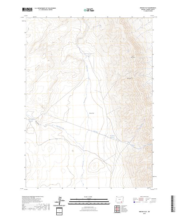 Rincon Flat, OR — USGS 7.5-minute topo (2023)