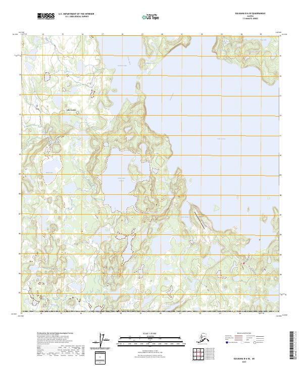 Gulkana B-6 SE, AK — USGS 7.5-minute topo (2023)