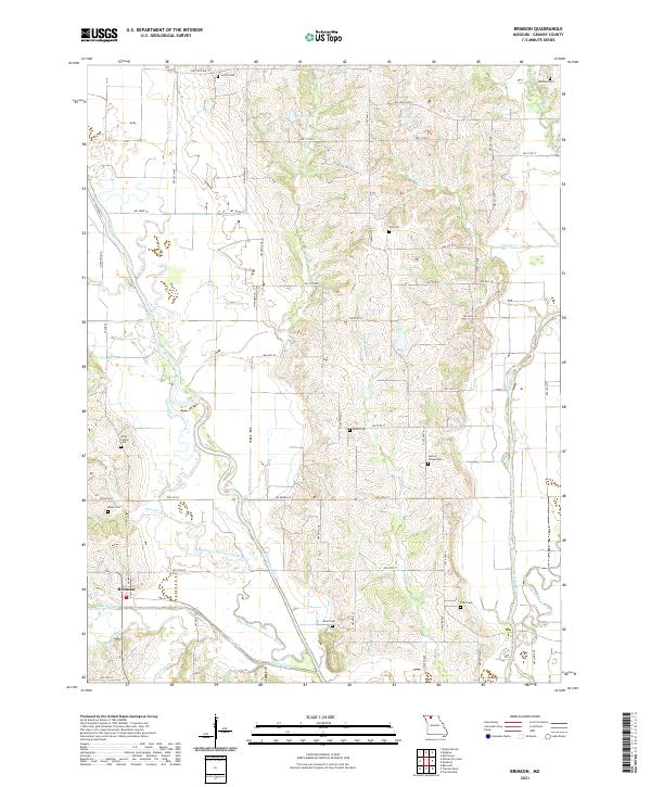 Brimson, MO — USGS 7.5-minute topo (2021)
