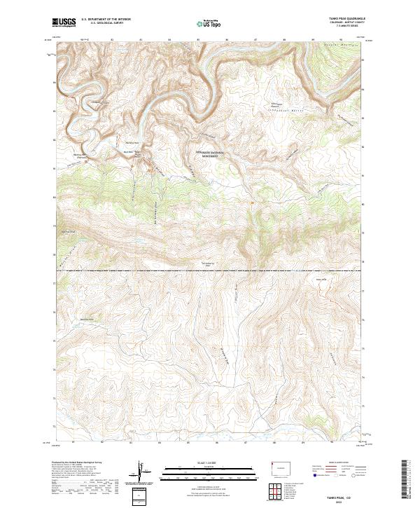 Tanks Peak, CO — USGS 7.5-minute topo (2022)