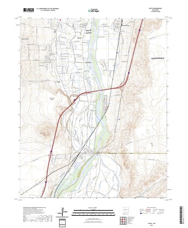 Isleta, NM — USGS 7.5-minute topo (2023)