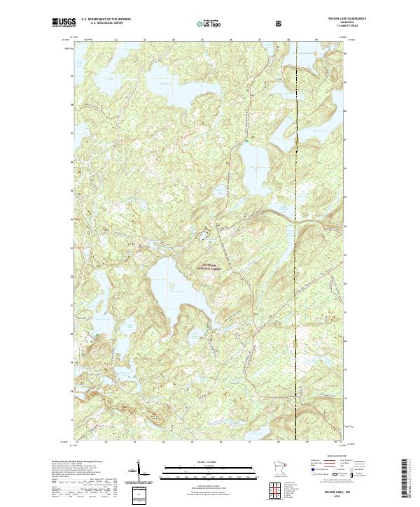 Wilson Lake, MN — USGS 7.5-minute topo (2022)