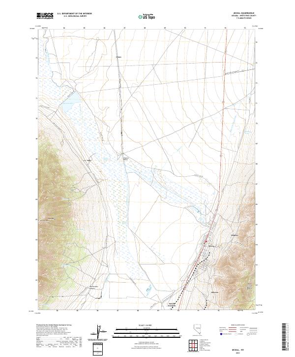 McGill, NV — USGS 7.5-minute topo (2021)