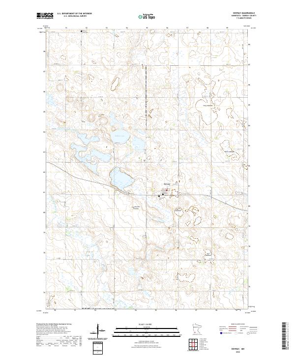 Dovray, MN — USGS 7.5-minute topo (2022)