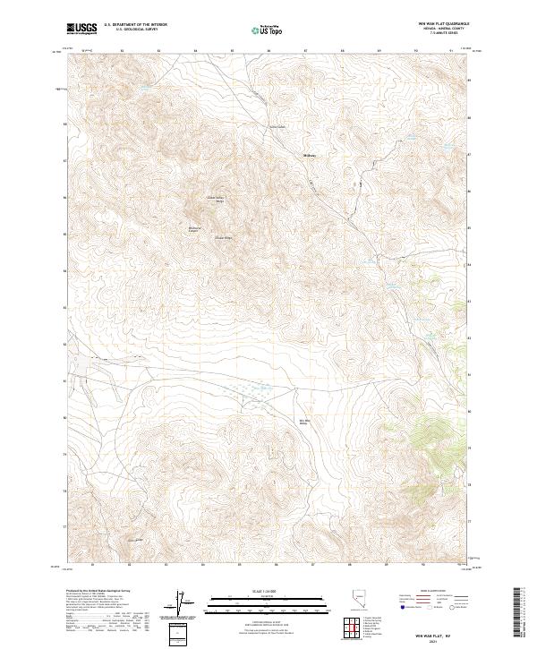 Win Wan Flat, NV — USGS 7.5-minute topo (2021)