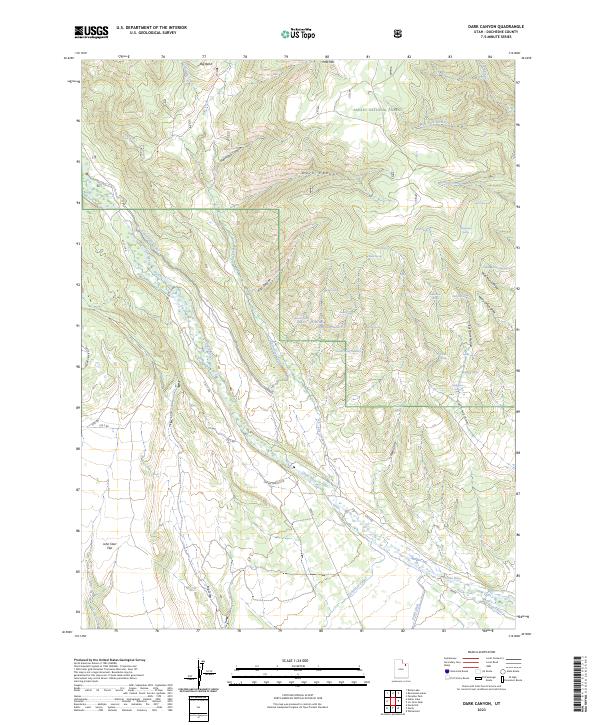 Dark Canyon, UT — USGS 7.5-minute topo (2023)