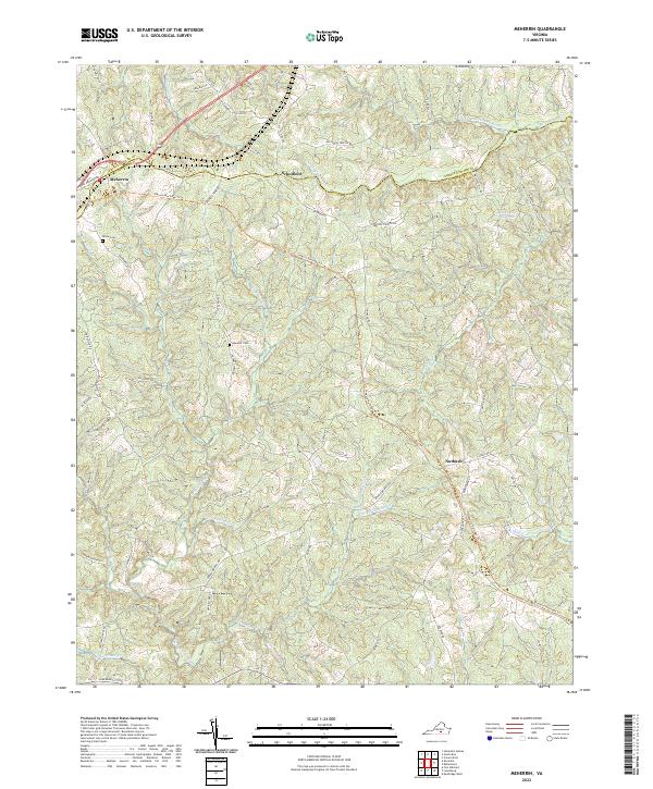 Meherrin, VA — USGS 7.5-minute topo (2022)