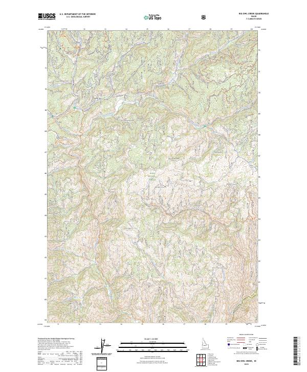 Big Owl Creek, ID — USGS 7.5-minute topo (2023)