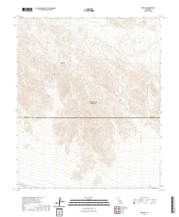 Frink NE, CA — USGS 7.5-minute topo (2021)
