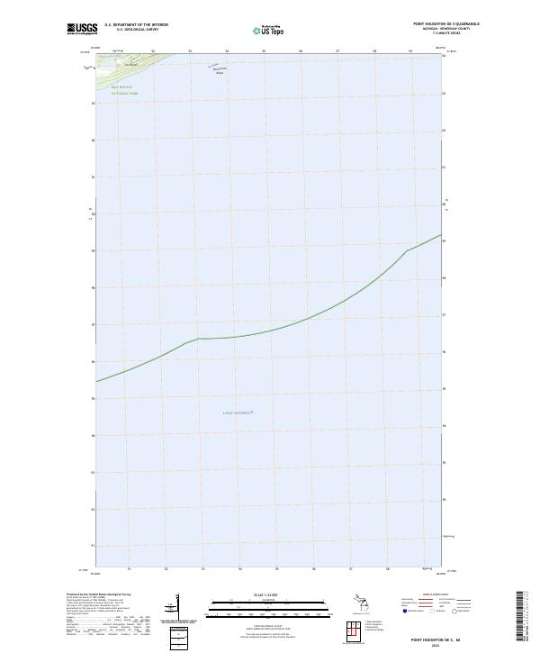 Point Houghton OE S, MI — USGS 7.5-minute topo (2023)