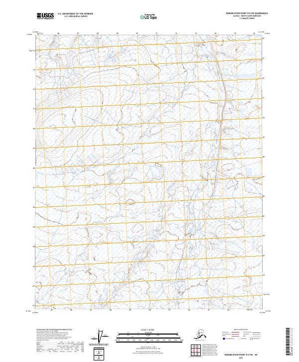 Demarcation Point D-5 SW, AK — USGS 7.5-minute topo (2023)