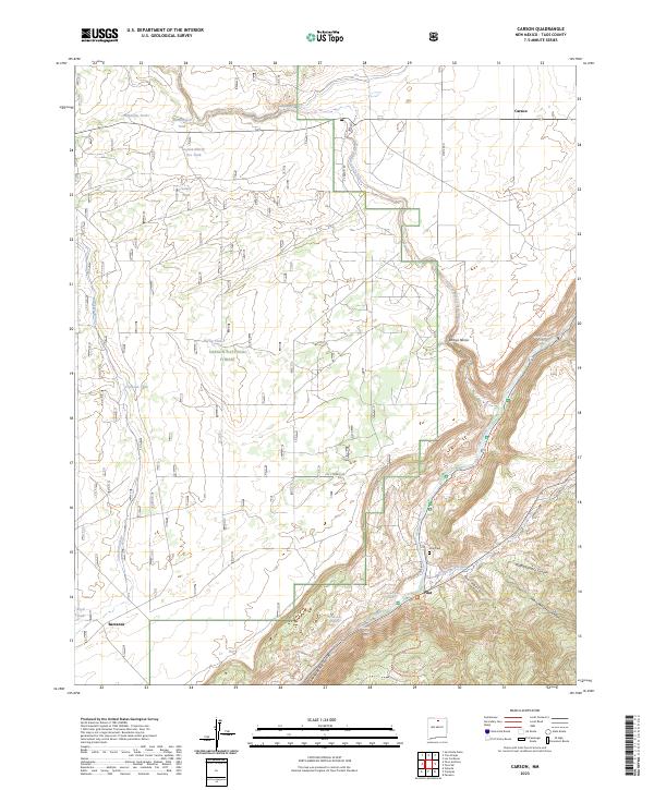 Carson, NM — USGS 7.5-minute topo (2023)