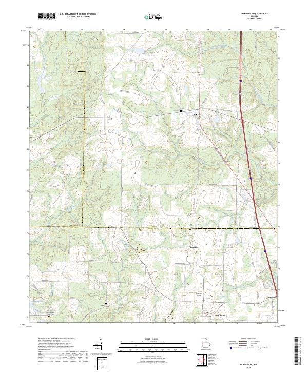 Henderson, GA — USGS 7.5-minute topo (2024)