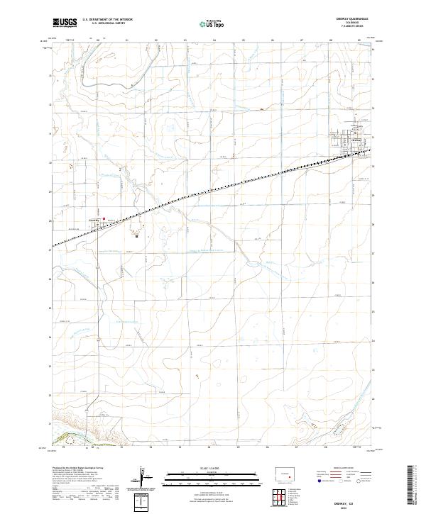 Ordway, CO — USGS 7.5-minute topo (2022)