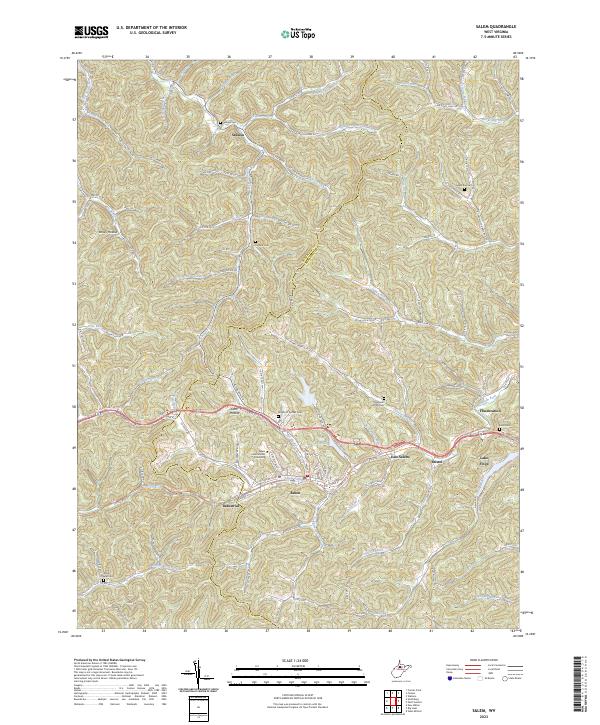 Salem, WV — USGS 7.5-minute topo (2023)