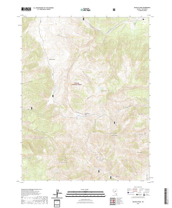 Wildcat Peak, NV — USGS 7.5-minute topo (2021)