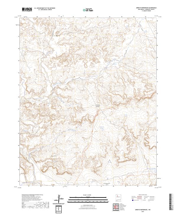 Arroyo Empedrado, NM — USGS 7.5-minute topo (2023)