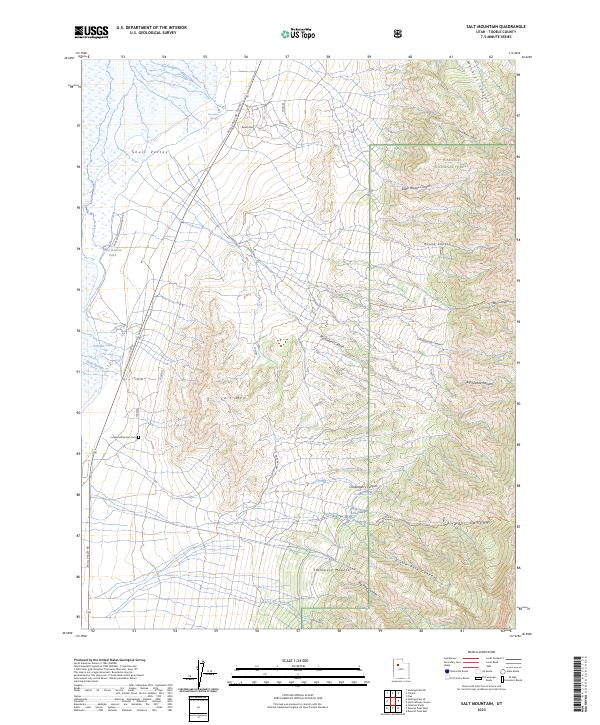 Salt Mountain, UT — USGS 7.5-minute topo (2023)