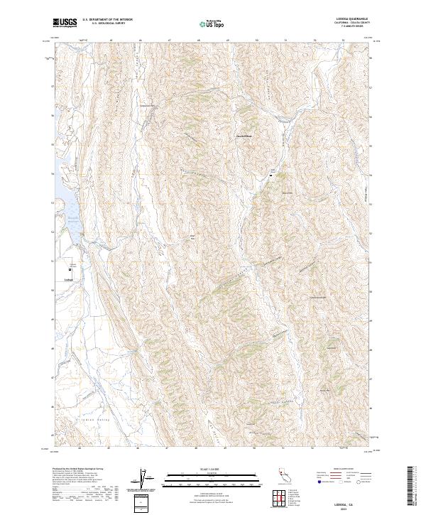 Lodoga, CA — USGS 7.5-minute topo (2023)