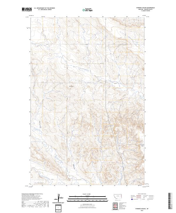 Stinking Coulee, MT — USGS 7.5-minute topo (2024)