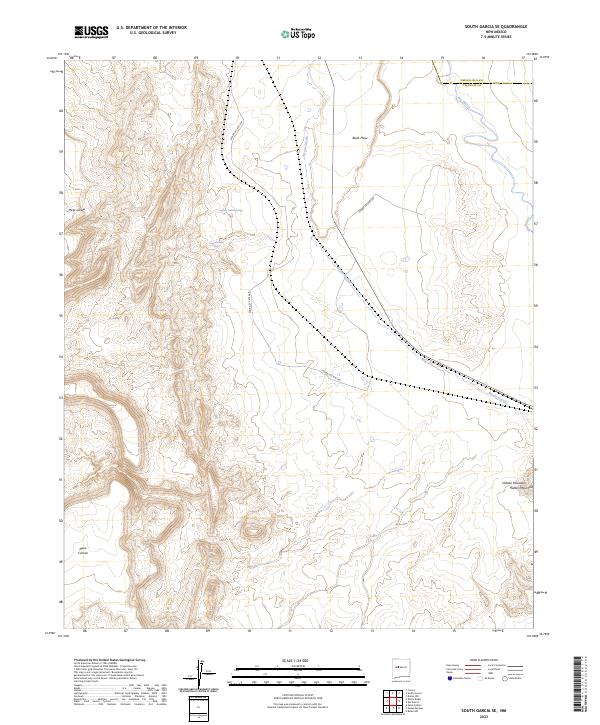 South Garcia SE, NM — USGS 7.5-minute topo (2023)