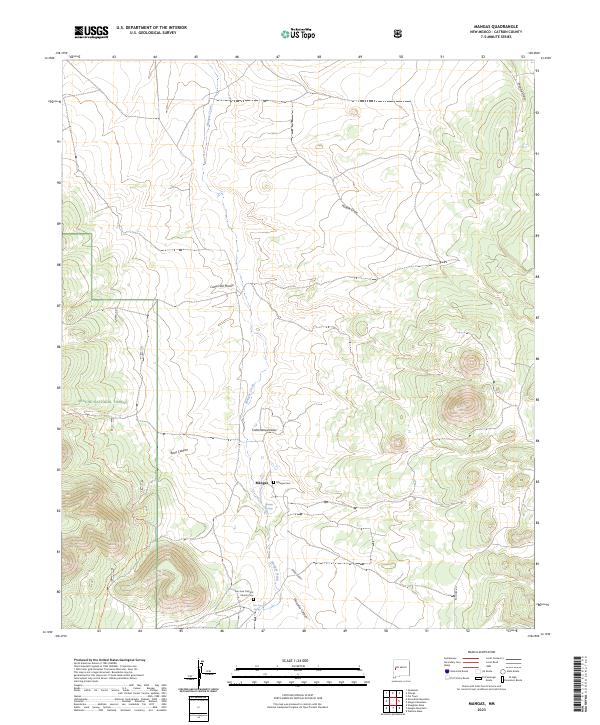 Mangas, NM — USGS 7.5-minute topo (2023)